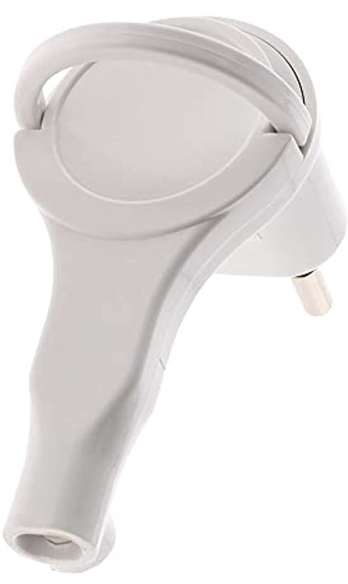 Elektrische voedingskabel 2x0,75mm² - wit - 5m