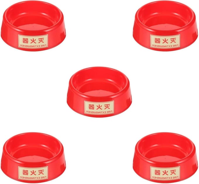 Brandblusser Beugel - Houder - Veilige Opslag - Robuust Plastic Ontwerp - 5 Stuks - Rood