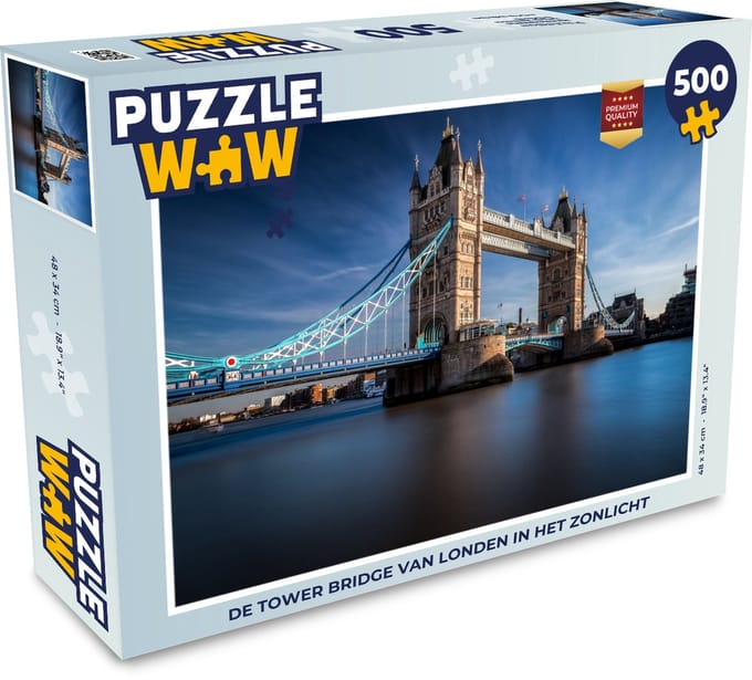 Puzzel De Tower Bridge van Londen in het zonlicht - Legpuzzel - Puzzel 500 stukjes
