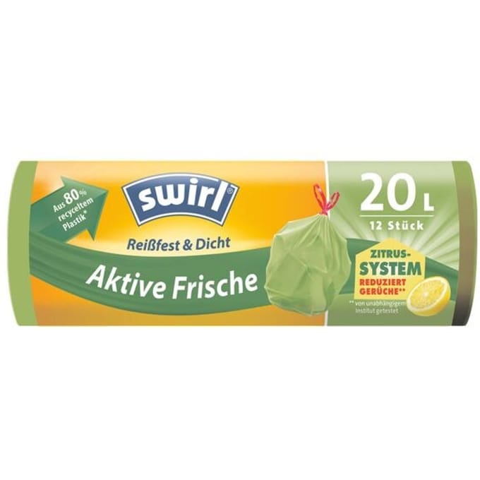 Swirl Vuilniszakken met Actifresh 20 liter 1 rol