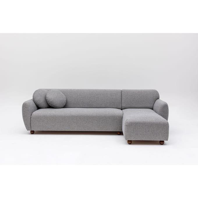 Hoekbank Eddy rechts bouclé | Atelier Del Sofa