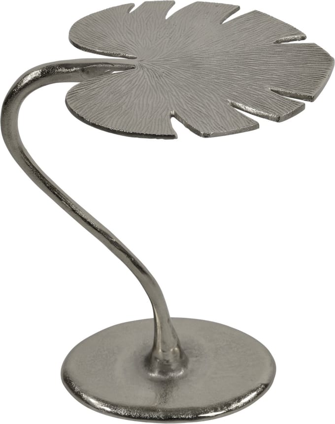 Monstera bijzettafel zilver 48cm