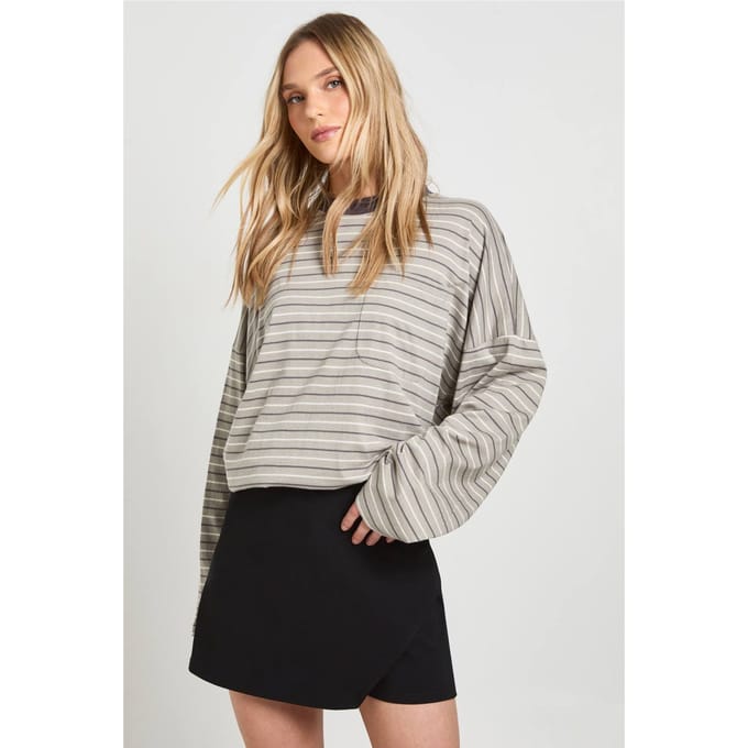 boohoo Dames Petite Bengaline Wikkel-skort | Black | Maat: 16