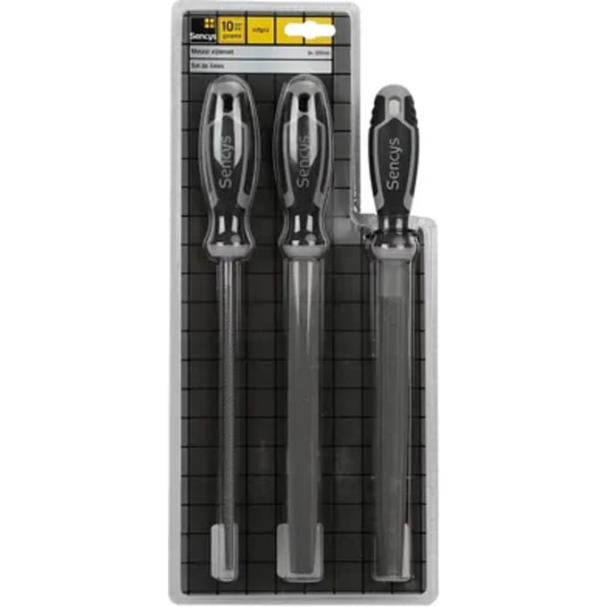 Sencys Vijlenset Metaal 200mm – 3 Stuks