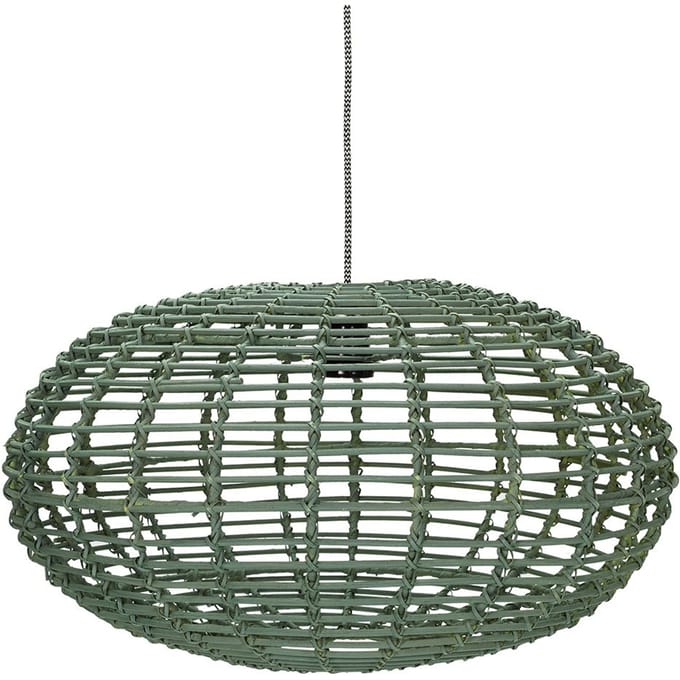 Kidsdepot hanglamp Pumpkin rotan seagreen
