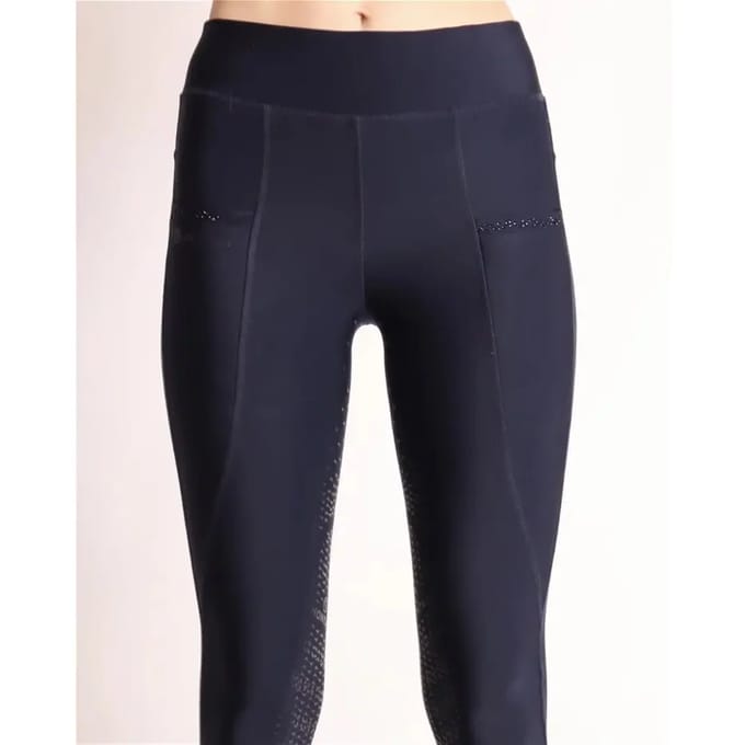 Dameslegging met volledige grip en kristalzakje Montar Linnea