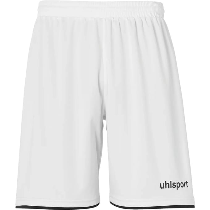 Uhlsport Club Short Kinderen - Wit / Zwart | Maat: 128