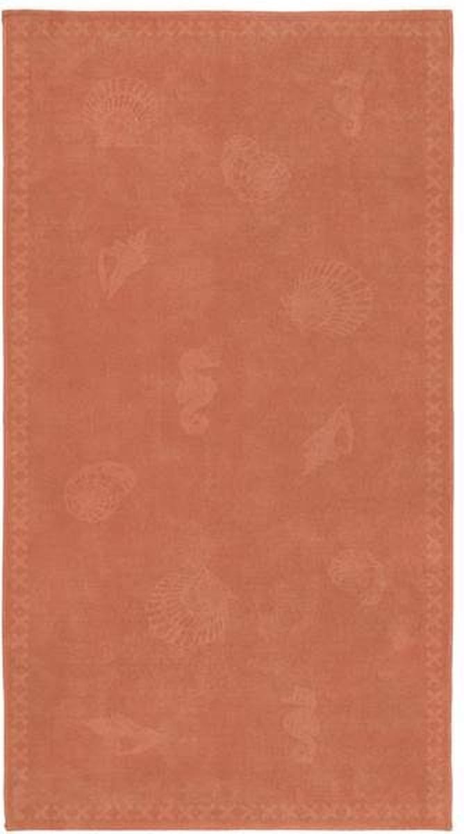 Seahorse strandlaken Shells - 100x200 cm - Coral Red