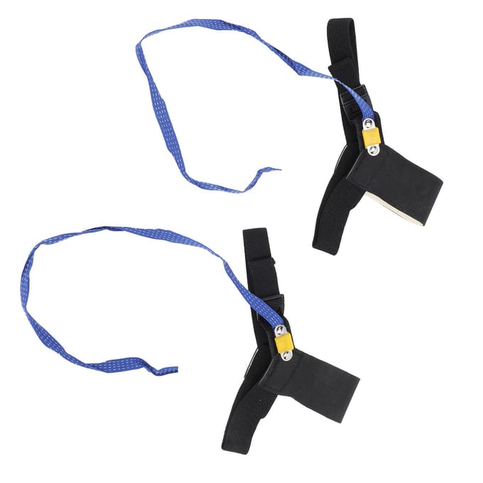 2 stuks antistatische enkel- en hielbandjes beschermen elektronica tegen statische elektriciteit. Verstelbare voetband. black