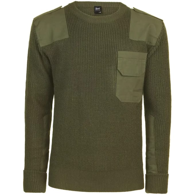Brandit BW Pullover Gebreide trui olijf L Polyester - Basics