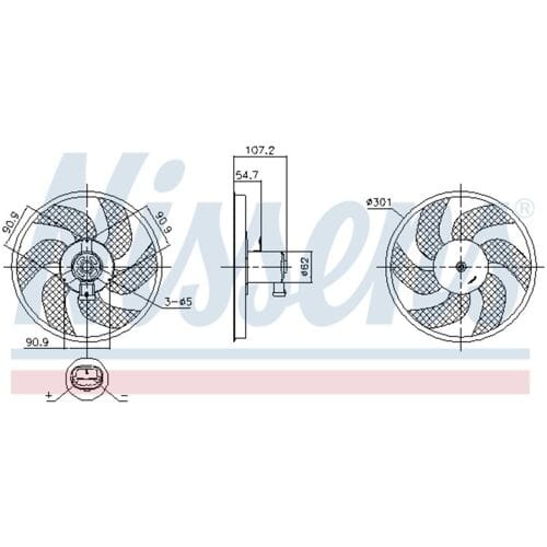 Ventilator NISSENS 850084