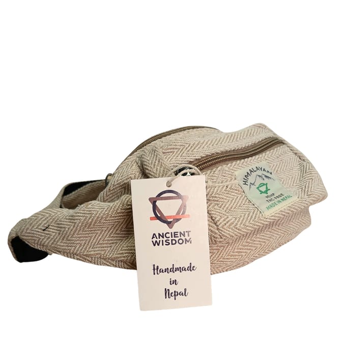 Katoenen Hennep heuptas - Naturel