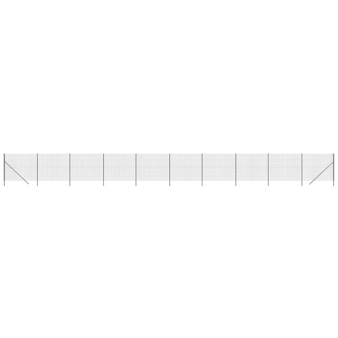 vidaXL - Draadgaashek - 1,6x25 - m - gegalvaniseerd - staal - antracietkleur