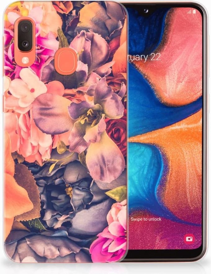 Samsung Galaxy A20e TPU Case Bosje Bloemen