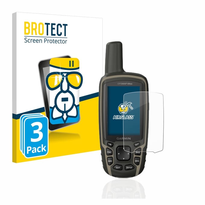 Screenprotector 3 Stuks voor Garmin GPSMAP 64sx Beschermglas transparant