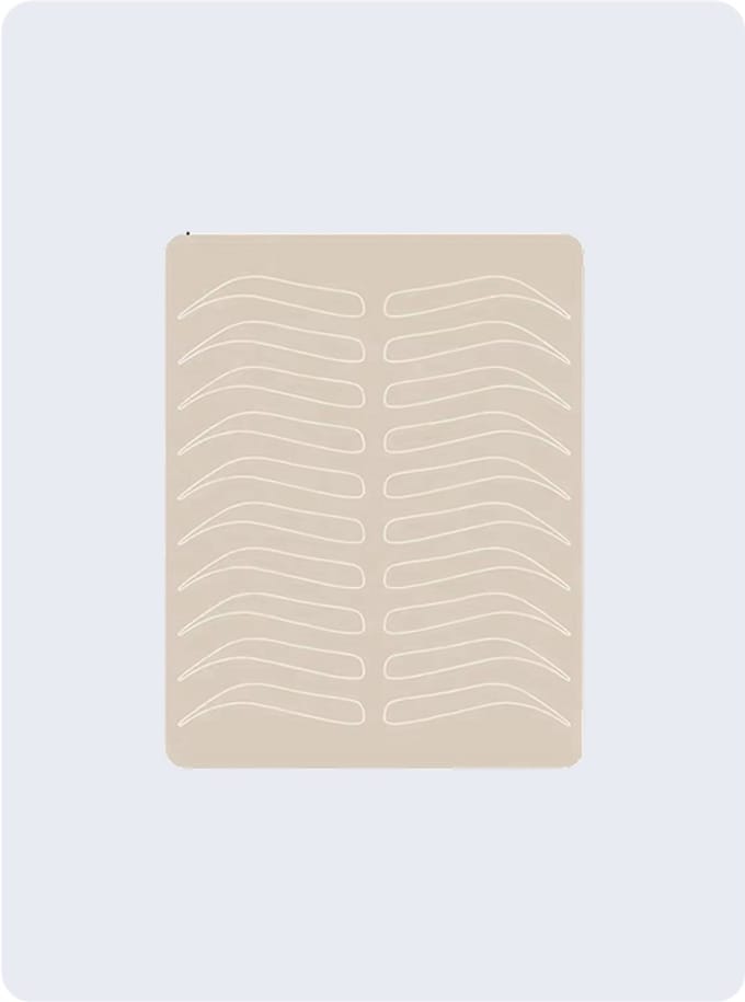 PMU Practice Silicone Rubber Mat – Brows