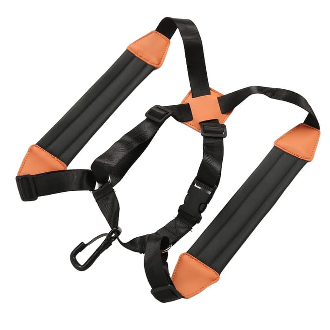 Harnais de saxophone épais, soulage la pression du cou, sangle d'épaule réglable pour saxophone M black