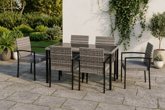Luxe Loungeset – Weerbestendig – Grijs – Industrohome