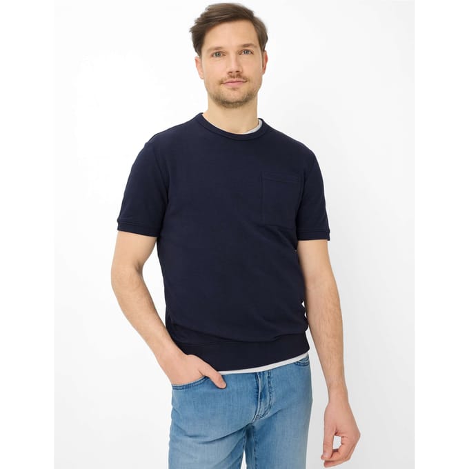 Brax Heren Shirt  Style SULLY marine, blauw, maat 4XL