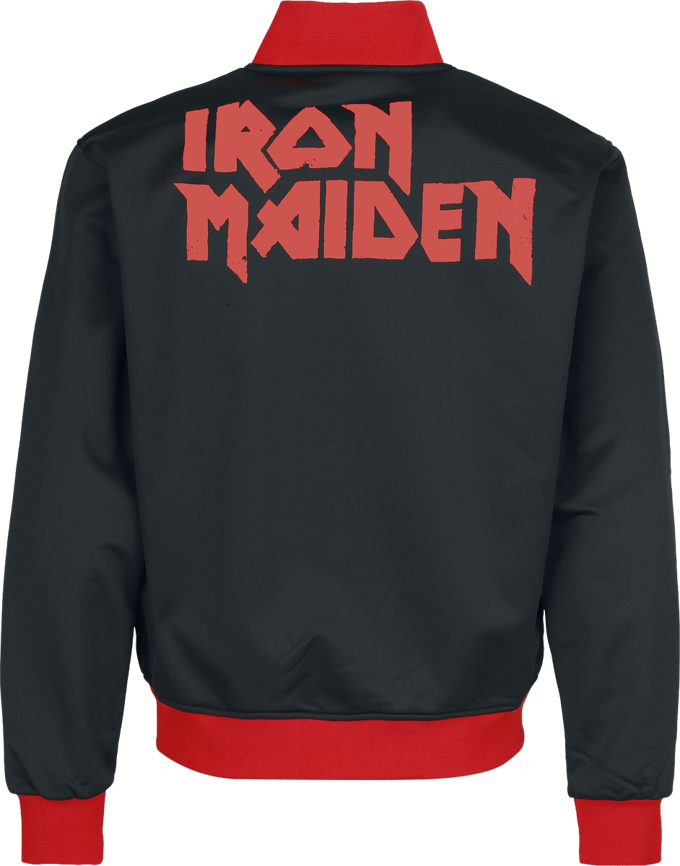 Iron Maiden Trainingsjas - Soccer Trackjacket - S tot 5XL - voor Mannen - zwart-rood
