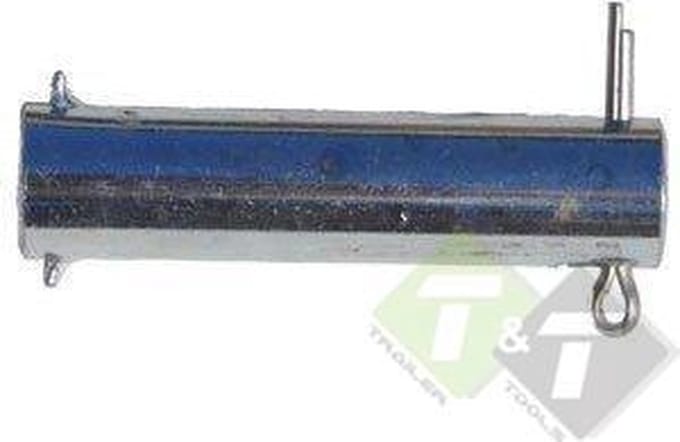 As 90 mm voor neuswiel, zonder splitpen, diameter van 20mm voor neuswiel