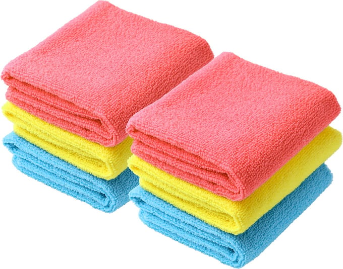 Teesa - Microvezel Doeken Set - 6 Stuks - 250g/m² - Gemengde Kleuren