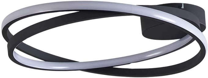 Kosilum - Unity - Plafondlamp - Zwart - Aluminium, ijzer en PC
