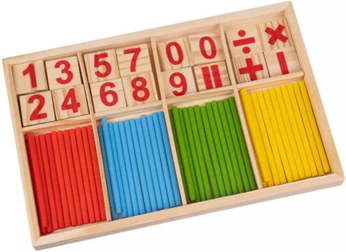 Kruzzel Houten Telstokjes: Spelenderwijs Leren Rekenen