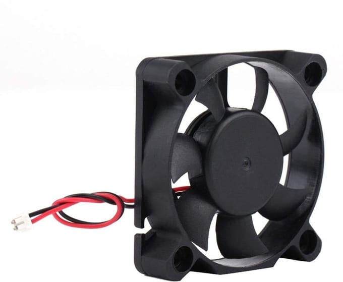 Dailygoody - Auto Koelventilator - Stille Rc Ventilator - Compact Formaat - Duurzaam Plastic - Afstandsbediening Auto Accessoire - 25x25mm