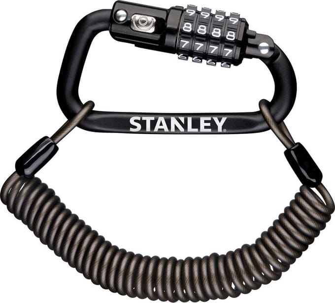 STANLEY S744-030 Kabelslot Zwart Cijferslot