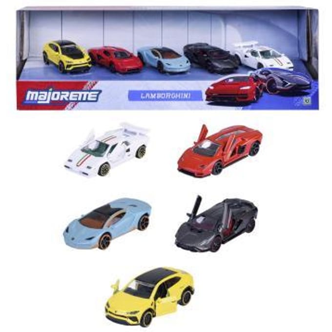 Majorette - Gift pack Lamborghini 5 stuks - Die cast metaal modelauto - schaal 1:64 - 8502105001