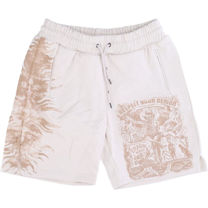Trainingsshort voor heren Respect Your Demon Short Naturel
