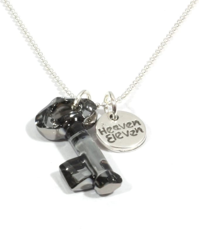 Heaven Eleven dames Ketting ballchain - swarovski elements sleutel
