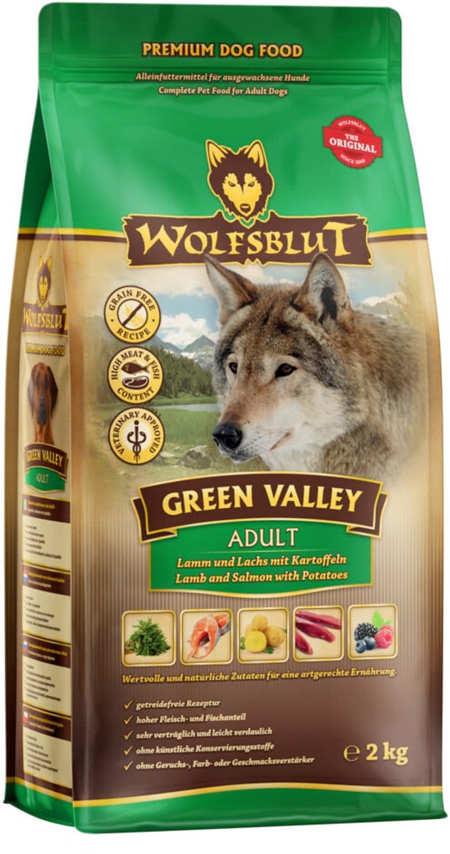 3x Wolfsblut Green Valley Adult 2 kg