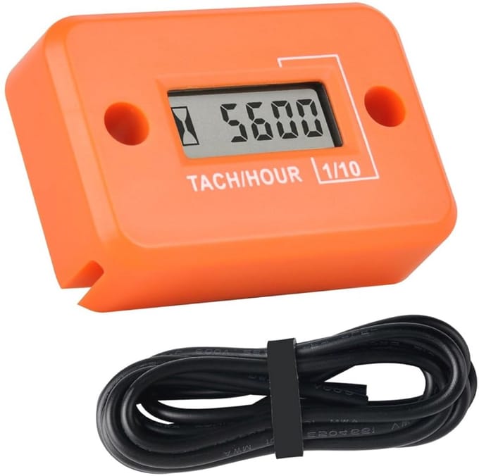 Digitale mini toerentalmeter voor grasmaaiers en voertuigen