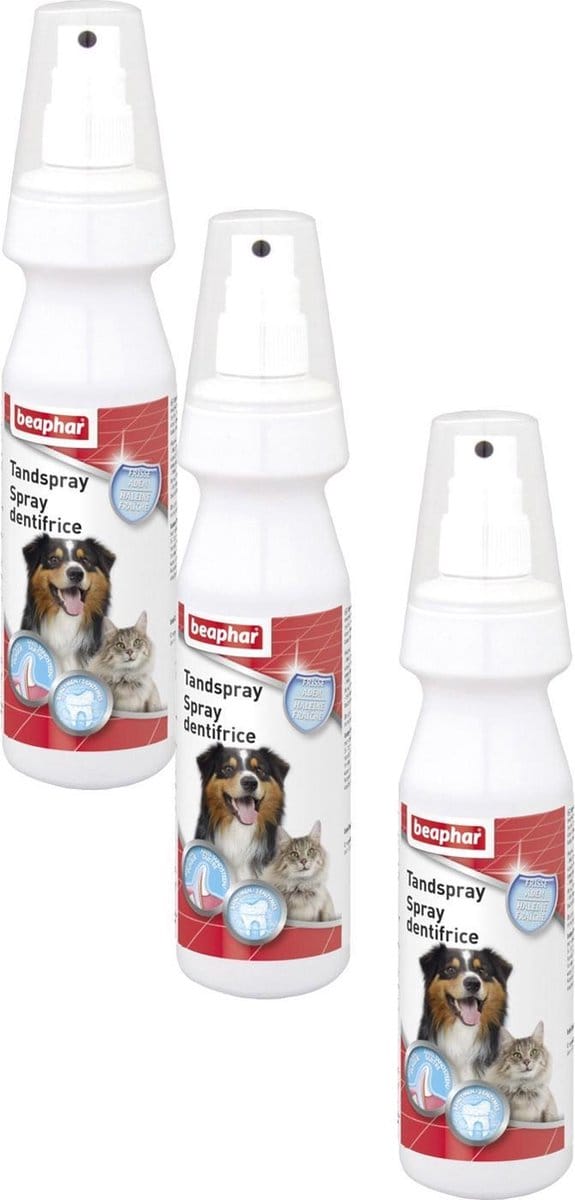 Beaphar Tandspray - Gebitsverzorging - 3 x 150 ml