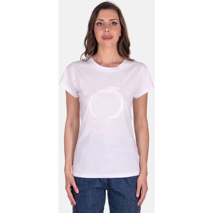 TRUSSARDI T-SHIRT WATERKLEUR LOGO
