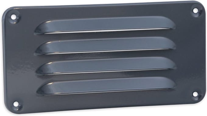 Nedco schoepenrooster ooster aluminium grijs - 180x90 mm