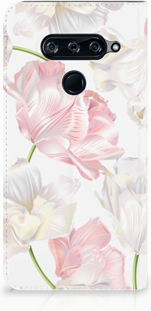 LG V40 Thinq Smart Cover Lovely Flowers