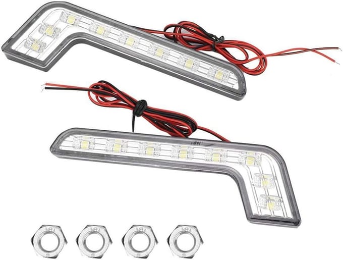 Dagrijverlichting Auto - DRL Verlichting - Verbeter Zichtbaarheid - 8 LED Super Helder - Universeel - Wit