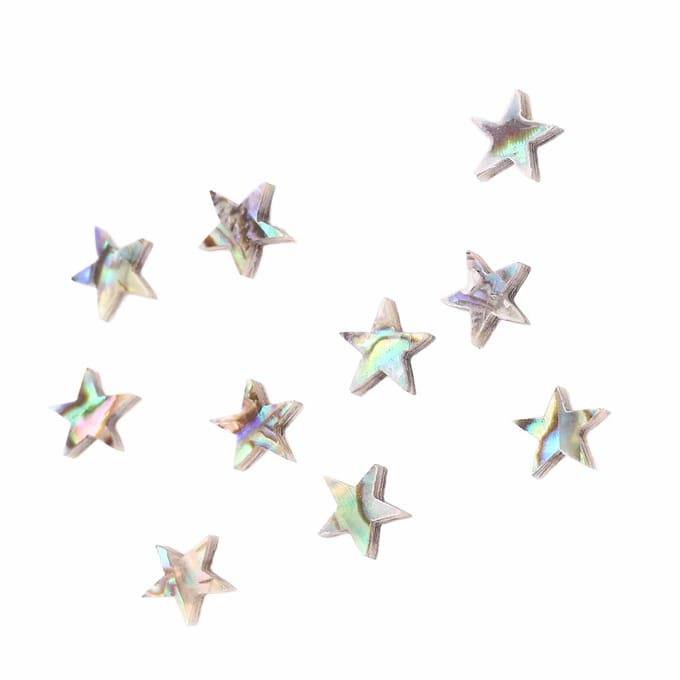 10 STUKS Inleg Gitaar Toonpunt Abalone Schelp Duurzame Gitaarhals Decal Fretbord Markering gray