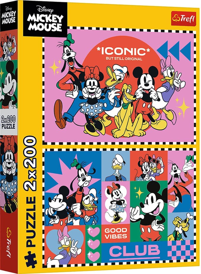 Trefl legpuzzel Disney vrienden 2x200 stukjes FSC Mix 70% kinderpuzzel.