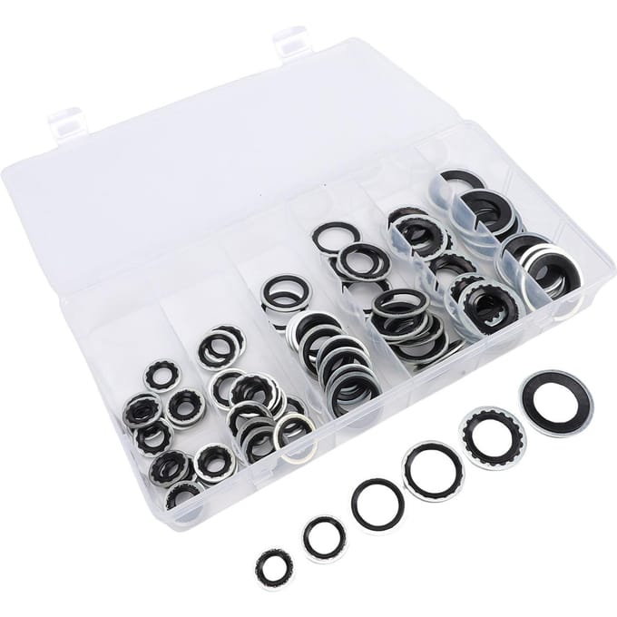 85 STKS AC     Rondellen Kit 6 Maten AC Systeem   Pakking   Assortiment Set ID 8mm-17.5mm