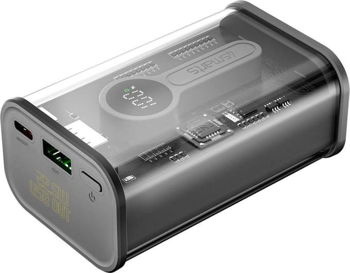 4smarts Lucid 22.5W Power Delivery Powerbank 9.000 mAh Grijs