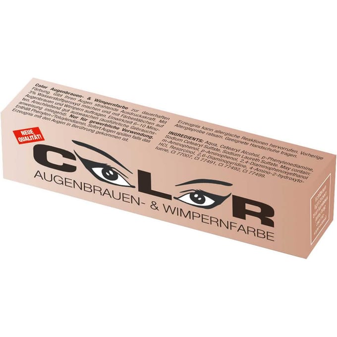 Color Wimper- en wenkbrauwverf lichtbruin