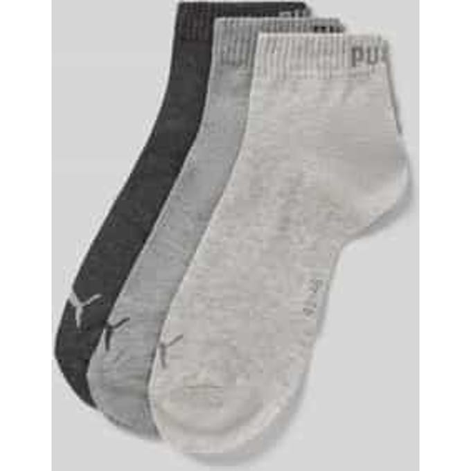 Puma - Unisex Quarter Plain Enkelsokken - 3 Pack - Maat 39-42