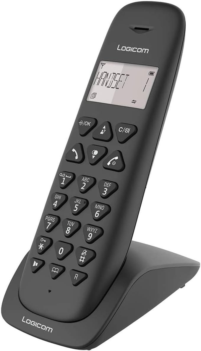 Draadloze DECT Telefoon Zwart met Groot Bereik en Handsfree Functie