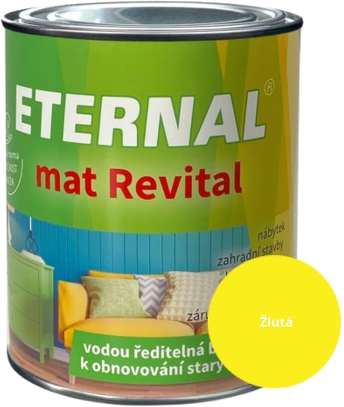 Eternal MAT Revital 0,7 kg, Geel (RAL1028)