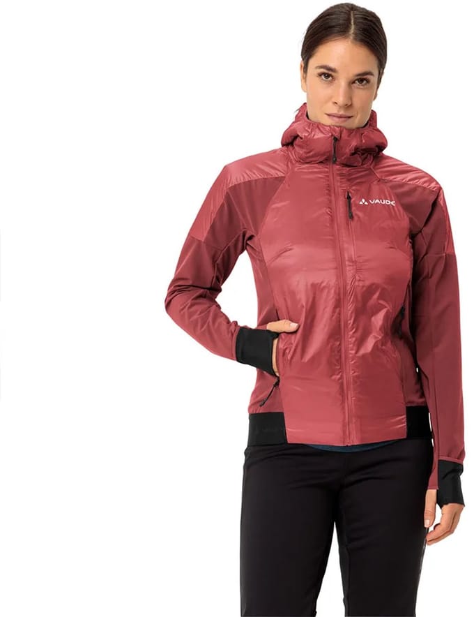 Vaude Larice Wool Jas Rood 36 Vrouw