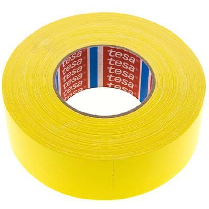Industriële Plakband 50mm/50m Geel